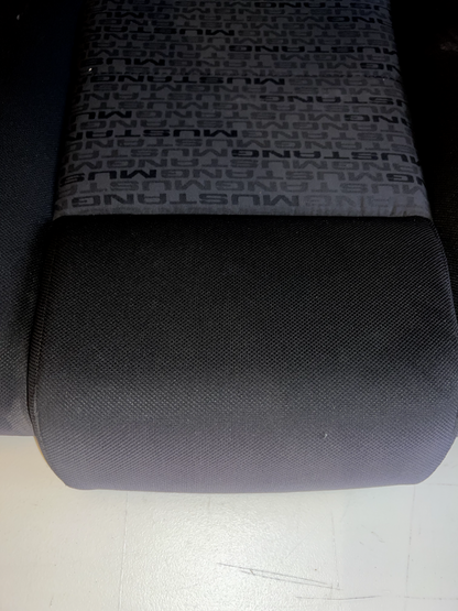 05-09 Ford Mustang Charcoal Black Cloth Upper Rear Seat Back LH Driver OEM