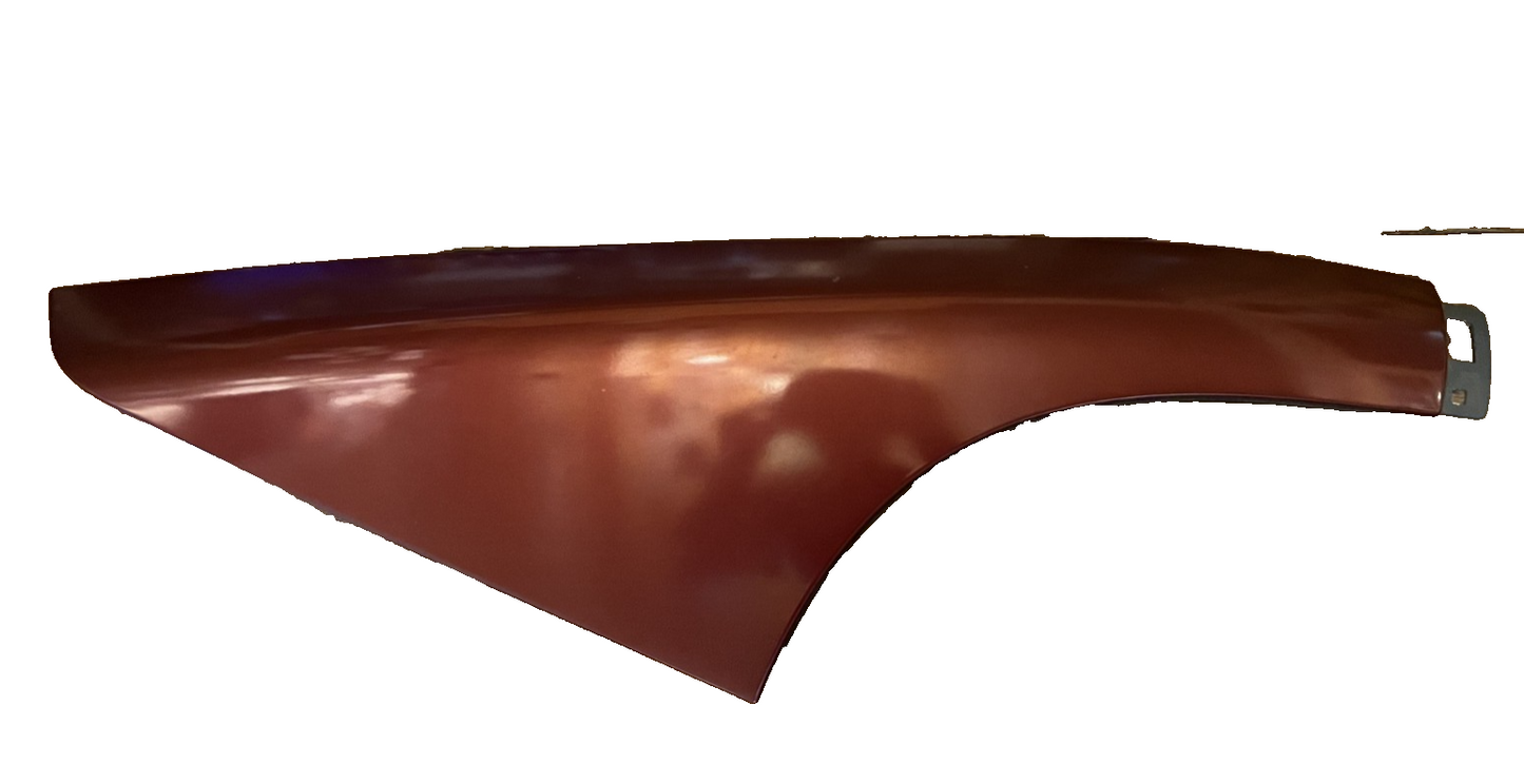 99-04 Ford Mustang Coupe Quarter Window Sail Panels Dark Red LH RH Pair OEM
