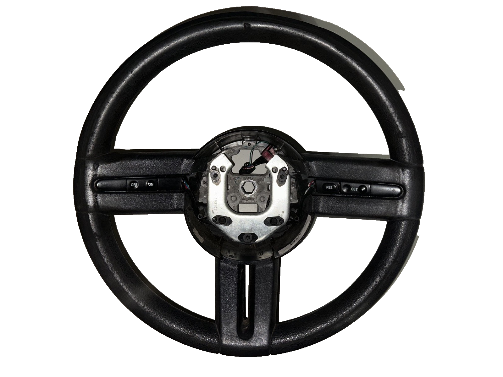 05-09 Ford Mustang Base Vinyl Steering Wheel OEM Black With Wiring