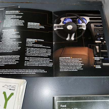 10-14 Ford Mustang Owner’s Manual With Book Guide OEM - From 2012 Mustang