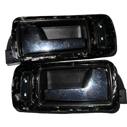 10-14 Ford Mustang LH RH Driver Passenger Pair Interior Chrome Door Handles OEM