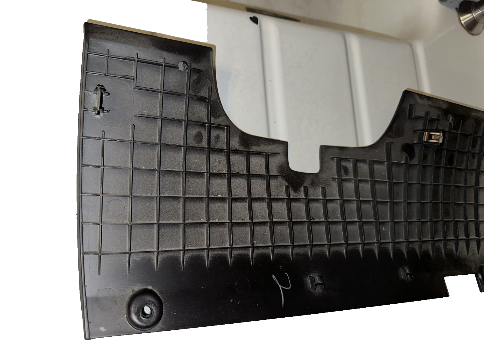 10-14 Ford Mustang Interior Knee Bolster Trim Panel Charcoal Black OEM