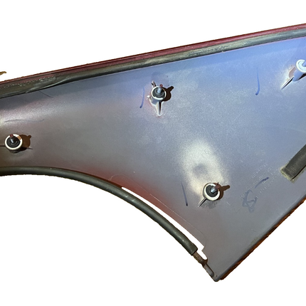 99-04 Ford Mustang Coupe Quarter Window Sail Panels Dark Red LH RH Pair OEM