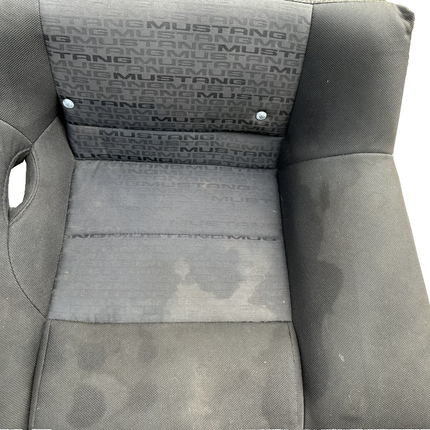 05-09 Ford Mustang Charcoal Black Cloth Rear Seat No Brackets V6 Pattern OEM
