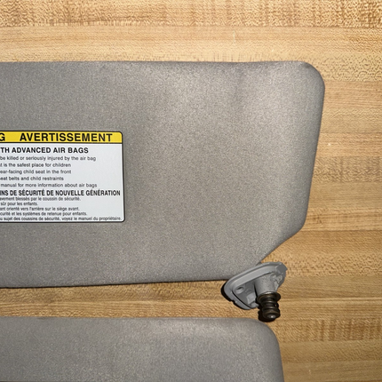 02-06 Toyota Camry Sun Visors Shades Covers Factory Gray OEM