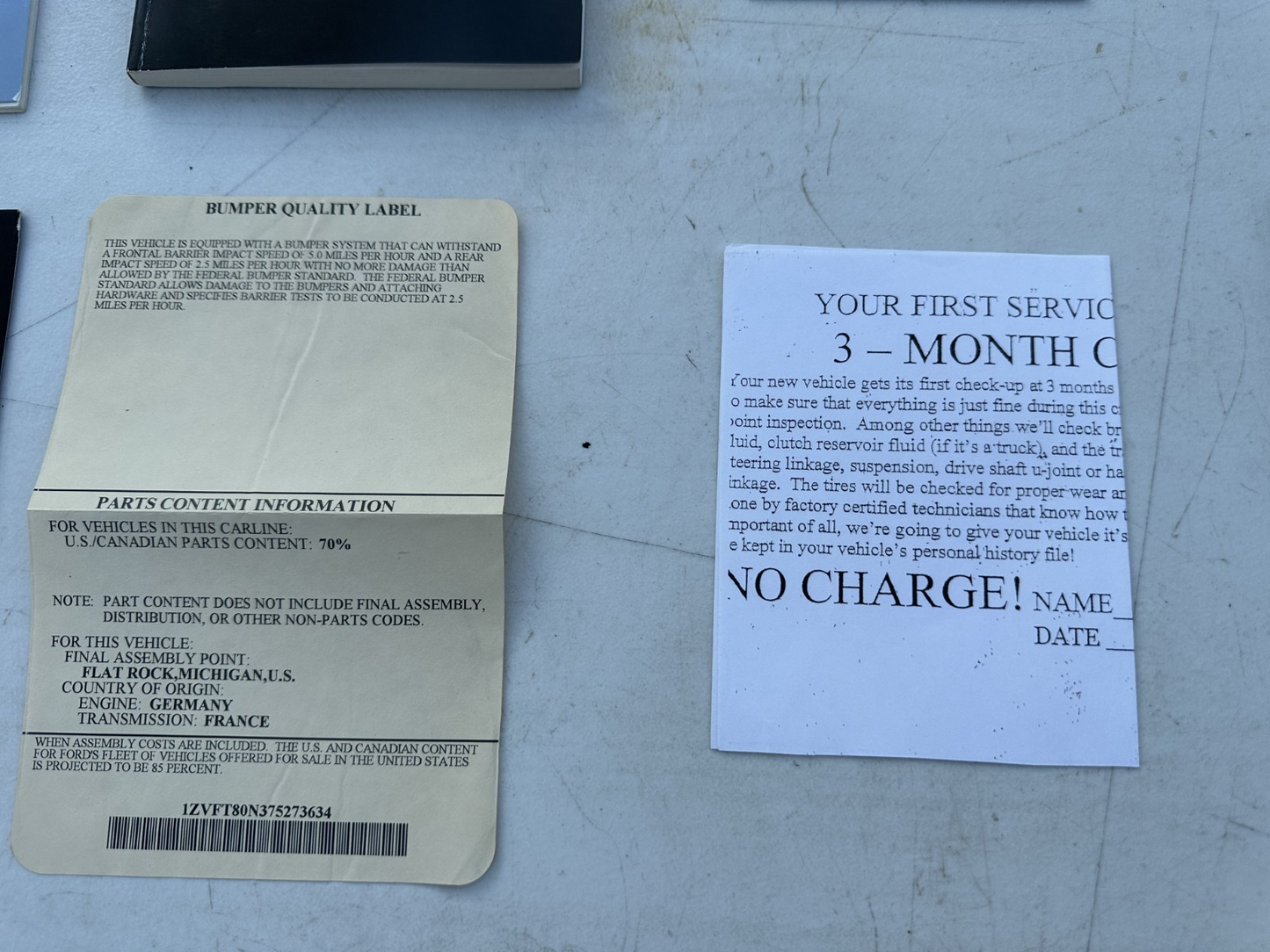 05-09 Ford Mustang Owner’s Manual With Book & Sticker OEM - From 2007 Mustang