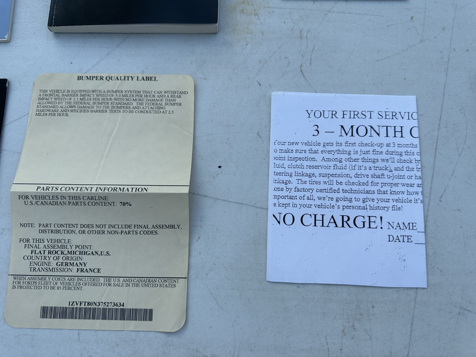 05-09 Ford Mustang Owner’s Manual With Book & Sticker OEM - From 2007 Mustang