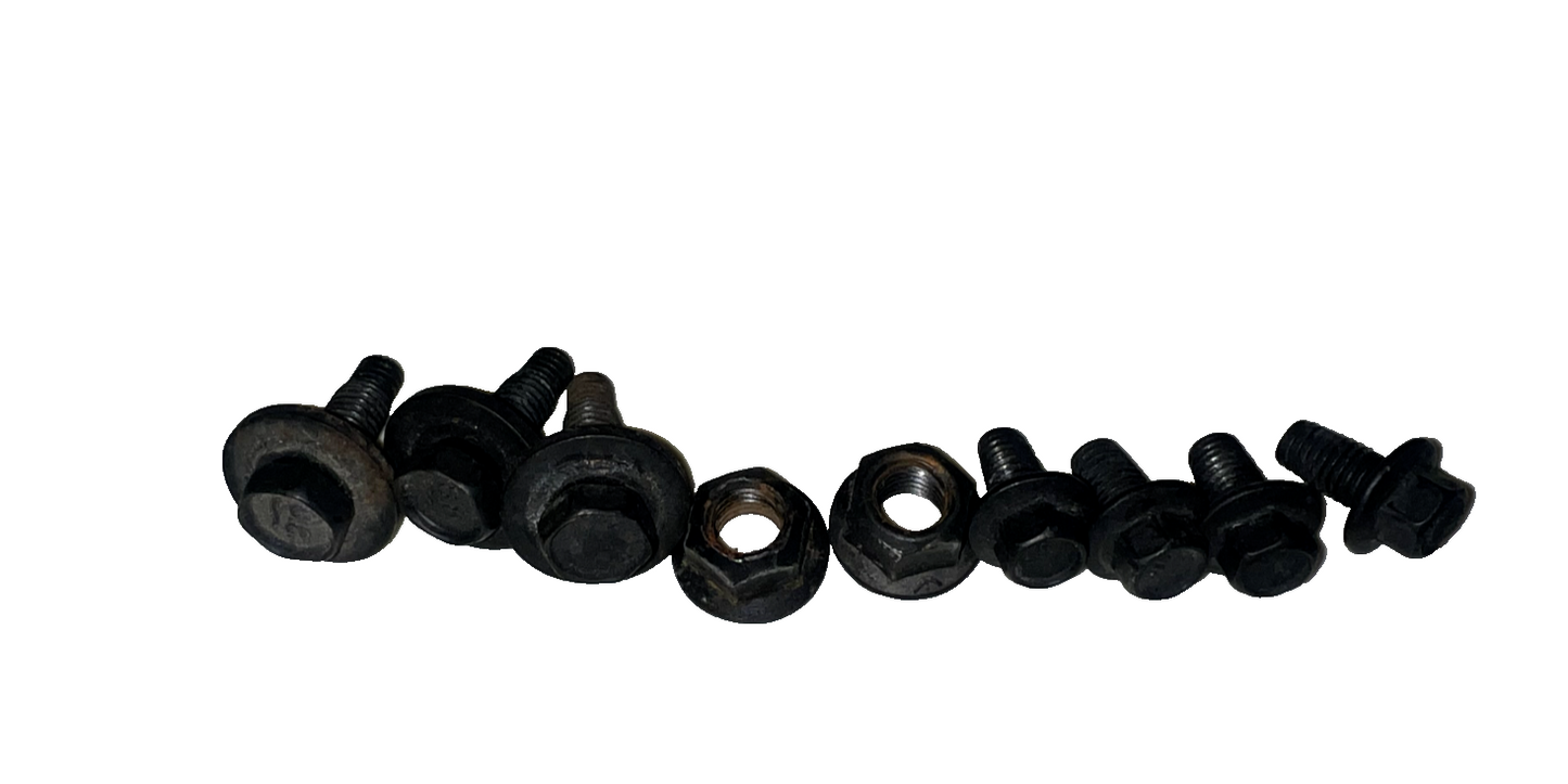 05-14 Ford Mustang COMPLETE Rear Seat Hardware Brackets Seatbelt With Bolts OEM 