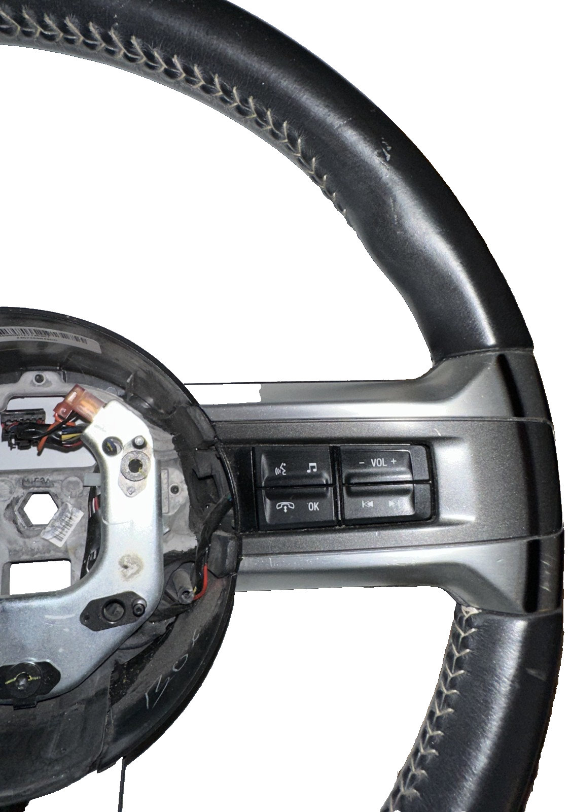 10-14 Ford Mustang Premium Leather Steering Wheel OEM W/ Switches And Wiring