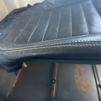 10-14 Mustang V6/GT Passenger Lower Seat Skin Cover Black Leather RH Used