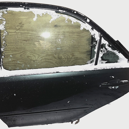 2002-2006 Toyota Camry Rear Left Driver Exterior Door Complete Dark Green OEM