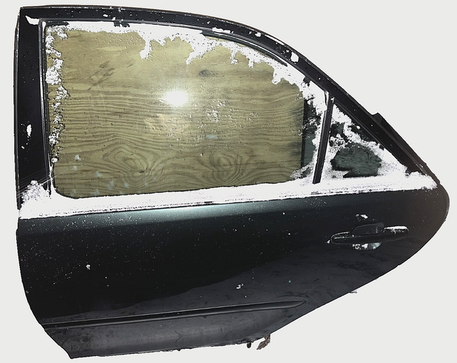 2002-2006 Toyota Camry Rear Left Driver Exterior Door Complete Dark Green OEM