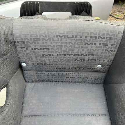 05-09 Ford Mustang Charcoal Black Cloth Rear Seat No Brackets V6 Pattern OEM