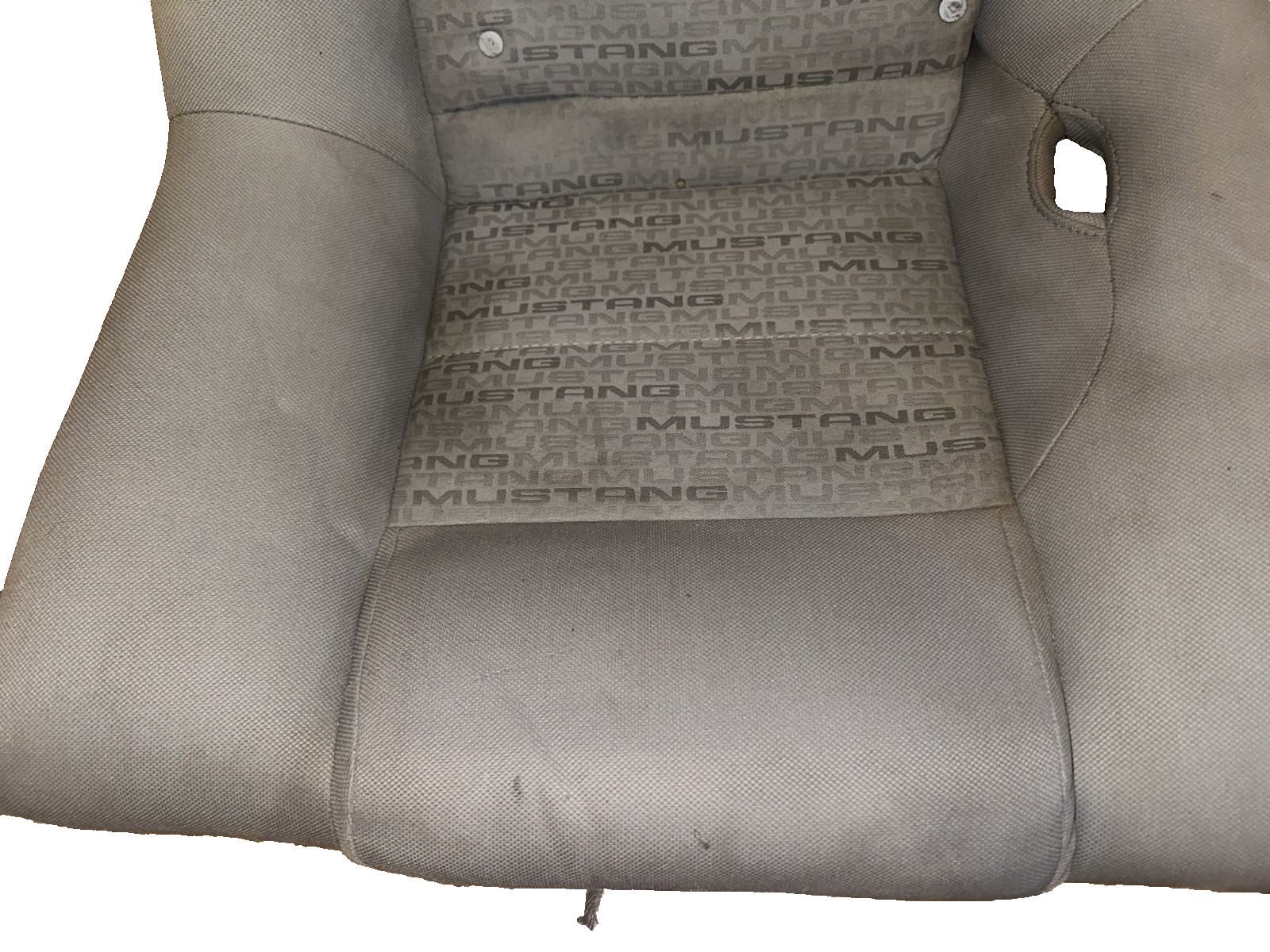 05-09 Ford Mustang Dove Grey Cloth Rear Seat Bottom OEM