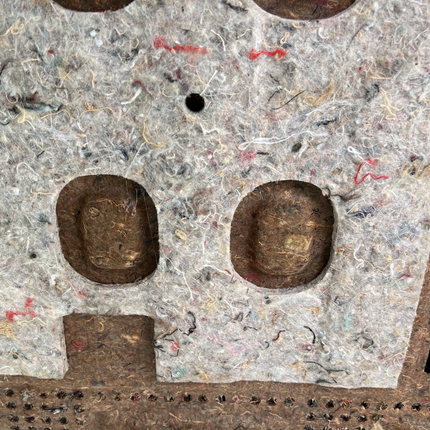 05-09 Ford Mustang Upper Trunk Rear Deck Carpet Black Speaker Trim Panel OEM