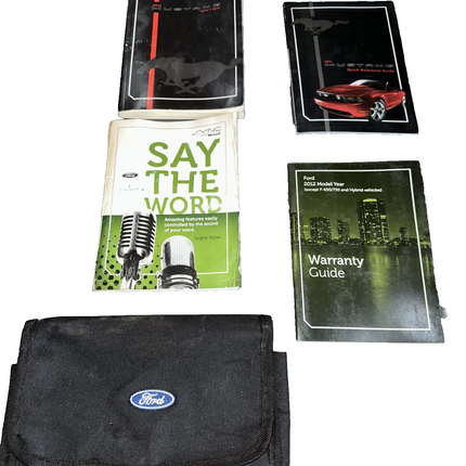 10-14 Ford Mustang Owner’s Manual With Book Guide OEM - From 2012 Mustang