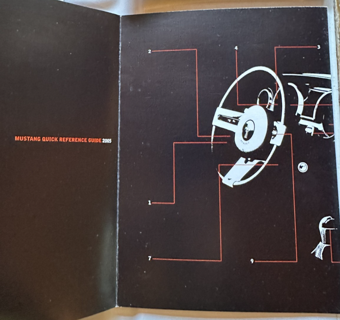 05-09 Ford Mustang Owner’s Manual OEM - From 2005 Mustang