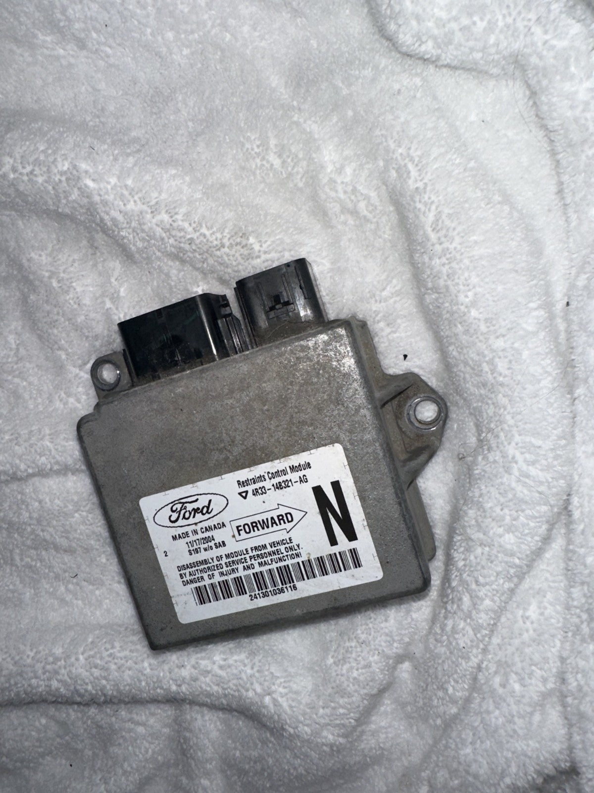 05-06 Ford Mustang Chassis Restraints Control Module Body Control OEM Code N