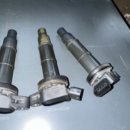 02-09 Toyota Camry 2.4L 2AZ-FE Set of 4 Ignition Coils OEM Denso