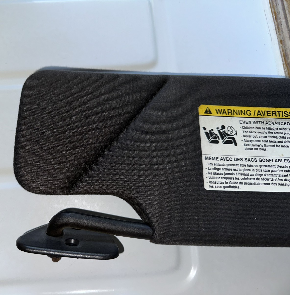 05-09 Ford Mustang Coupe Sun Visor RH LH Driver Passenger Side OEM Black Cloth