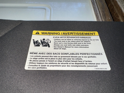 05-09 Ford Mustang Coupe Sun Visor RH LH Driver Passenger Side OEM Black Cloth