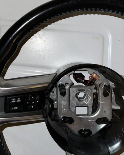 10-14 Ford Mustang Premium Leather Steering Wheel OEM W/ Switches And Wiring