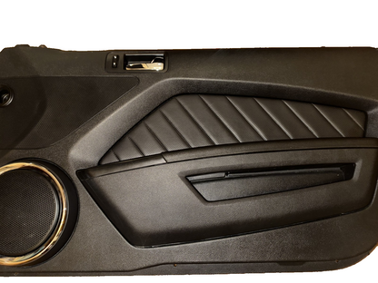 10-14 Mustang Door Panels Charcoal Black Pair LH RH Driver Passenger Side OEM