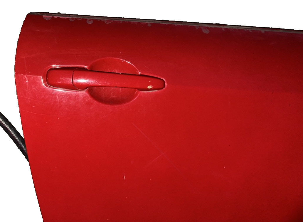 05-09 Ford Mustang Coupe Door Shell Bright Red W/ Stripe OEM RH Passenger