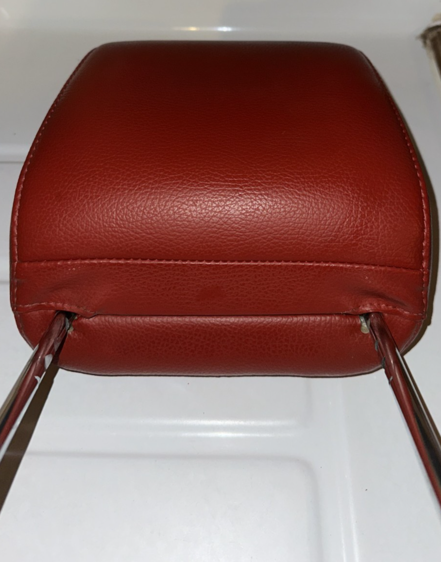 05-09 Ford Mustang Front Seat Head Rest Red Leather OEM