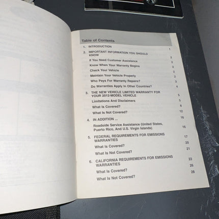 10-14 Ford Mustang Owner’s Manual With Book Guide OEM - From 2012 Mustang