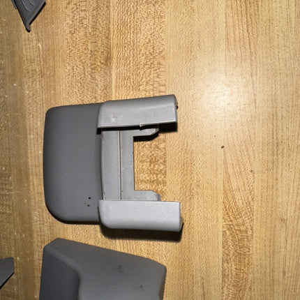 02-06 Toyota Camry Trim Panels Rear Seat Rail ALL 4 Cover Pair OEM Gray