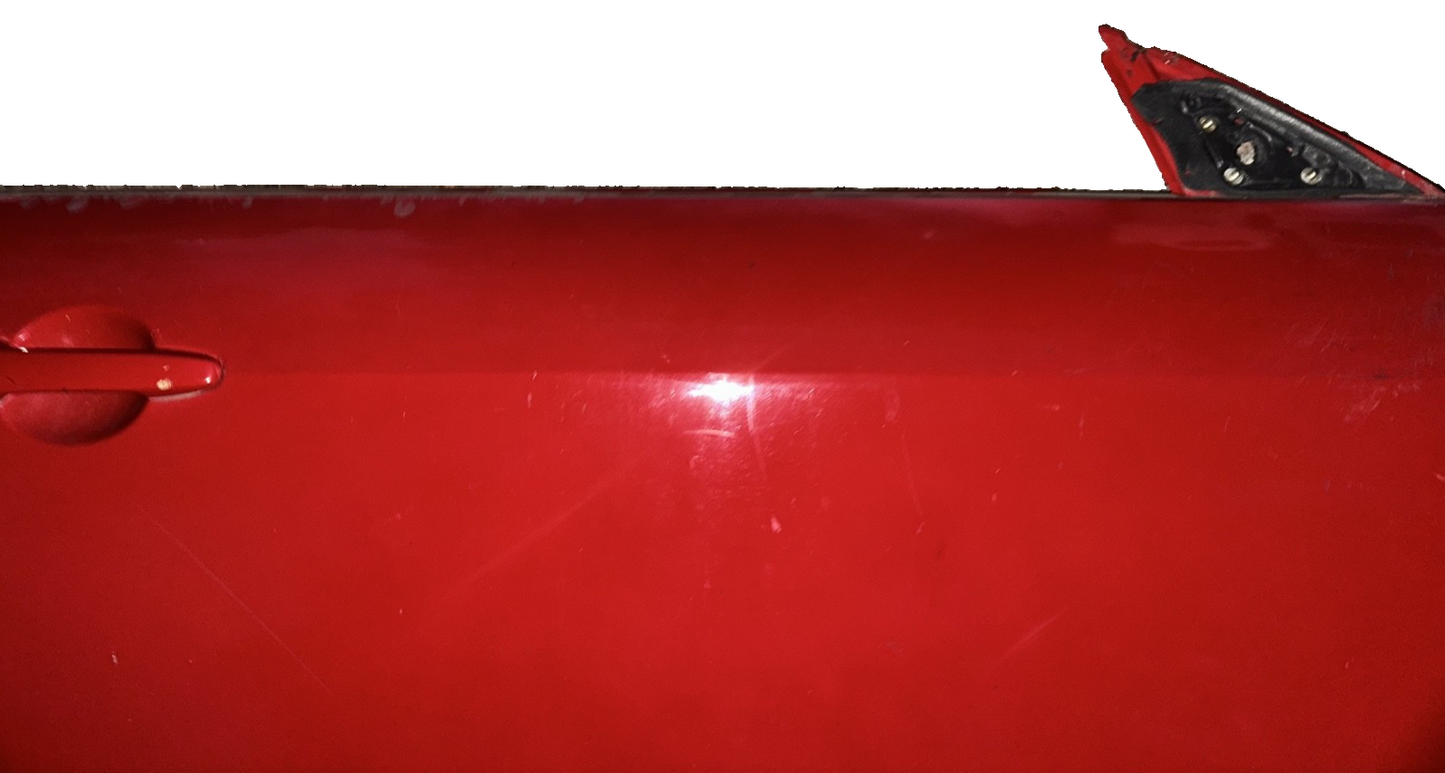 05-09 Ford Mustang Coupe Door Shell Bright Red W/ Stripe OEM RH Passenger