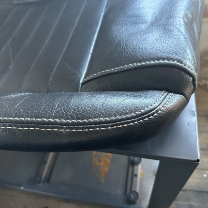 10-14 Mustang V6/GT Passenger Lower Seat Skin Cover Black Leather RH Used