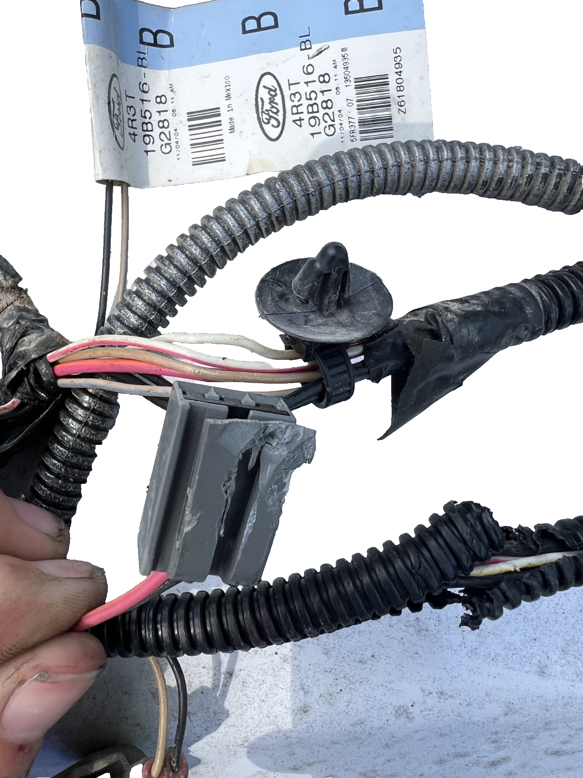 05-09 Ford Mustang Trunk Wiring Wire Harness Without Sirius Satellite Radio OEM 