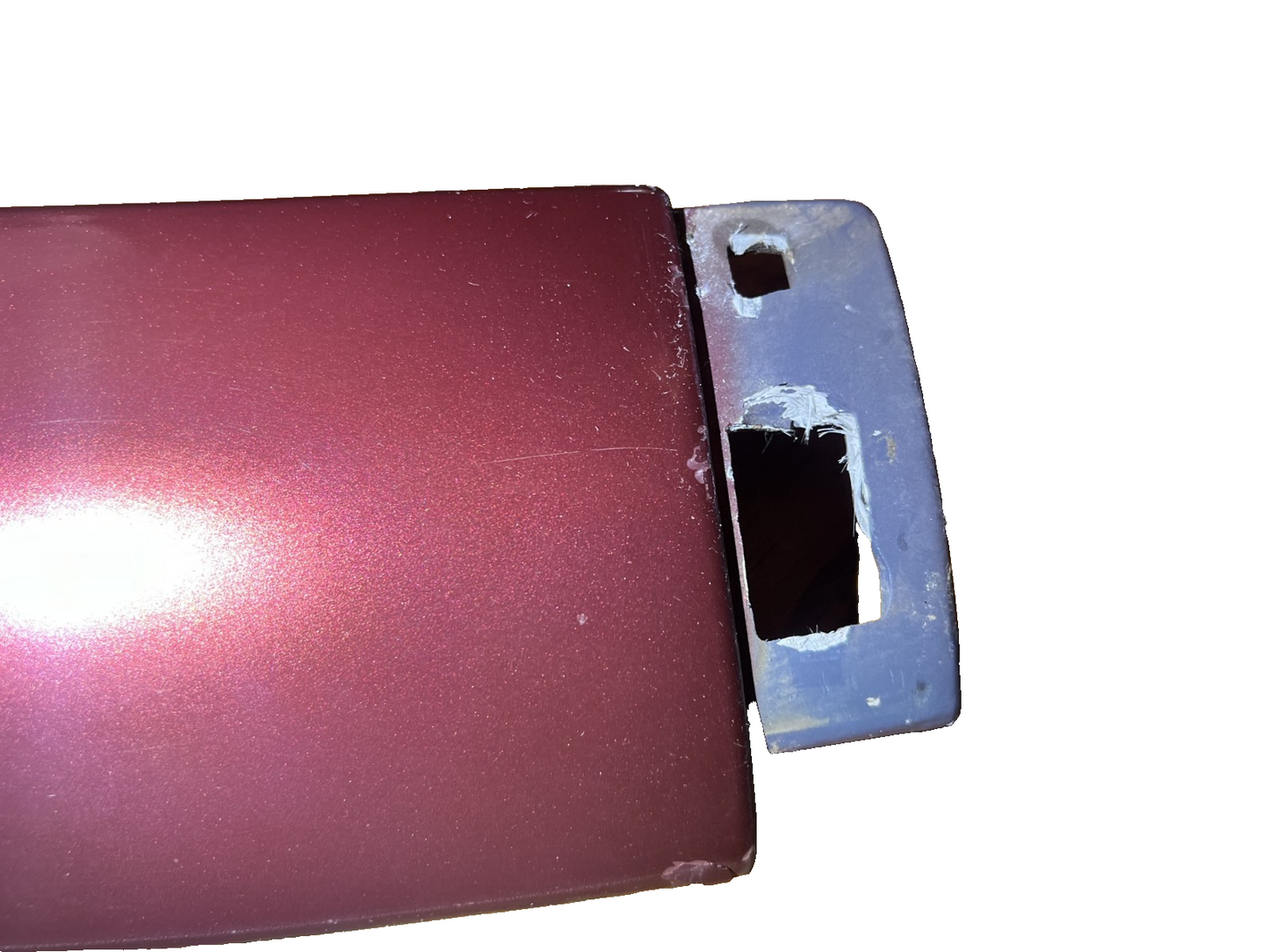 99-04 Ford Mustang Coupe Quarter Window Sail Panels Dark Red LH RH Pair OEM