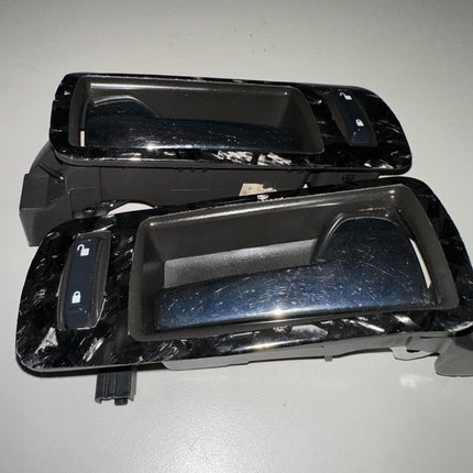 10-14 Ford Mustang LH RH Driver Passenger Pair Interior Chrome Door Handles OEM