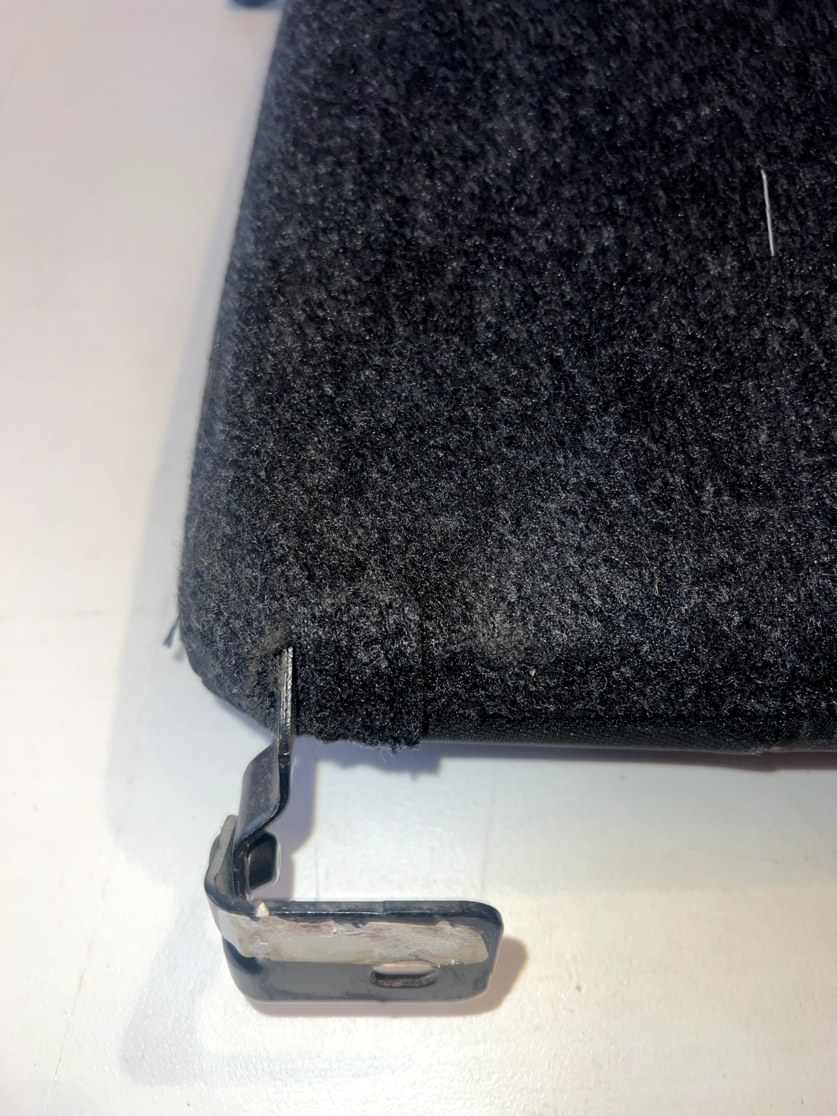 05-09 Ford Mustang Charcoal Black Cloth Upper Rear Seat Back LH Driver OEM