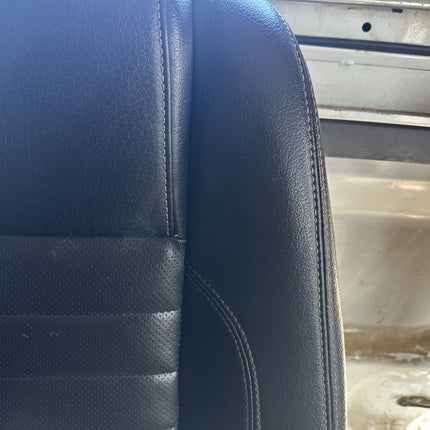 10-14 Ford Mustang Front Right RH Passenger Black Upper Seat Back Leather OEM