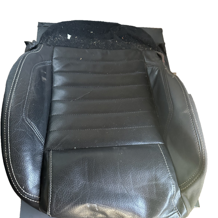 10-14 Mustang V6/GT Passenger Lower Seat Skin Cover Black Leather RH Used