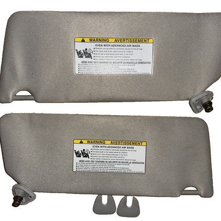 02-06 Toyota Camry Sun Visors Shades Covers Factory Gray OEM