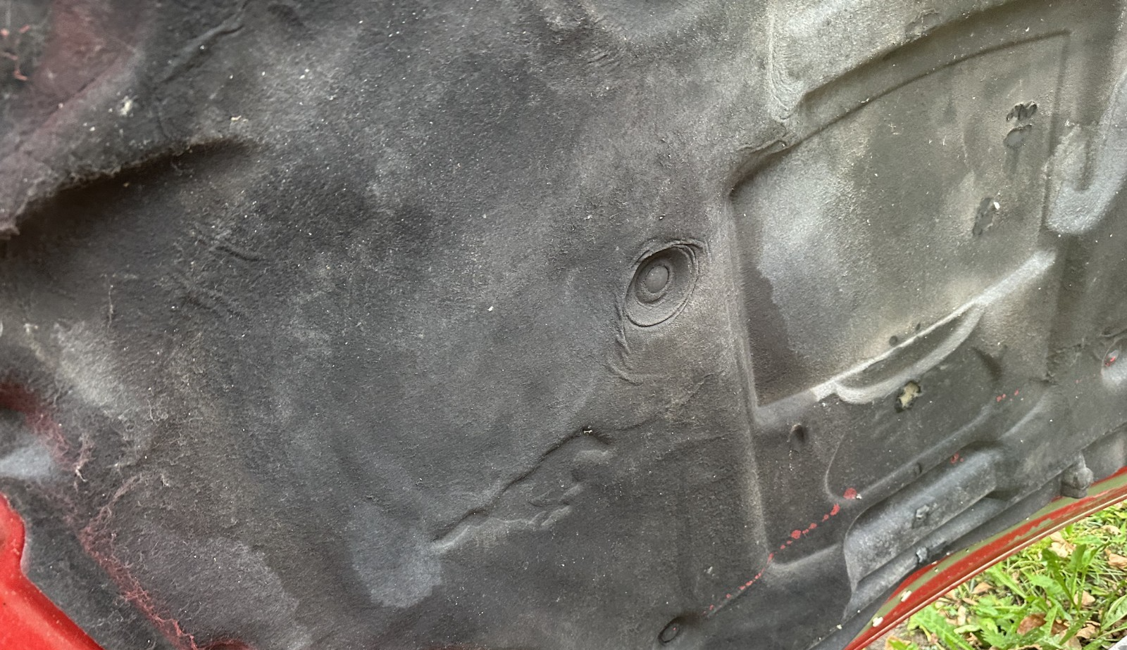 05-09 Ford Mustang Bright Red Hood Front W/ Hood Liner OEM