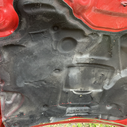 05-09 Ford Mustang Bright Red Hood Front W/ Hood Liner OEM