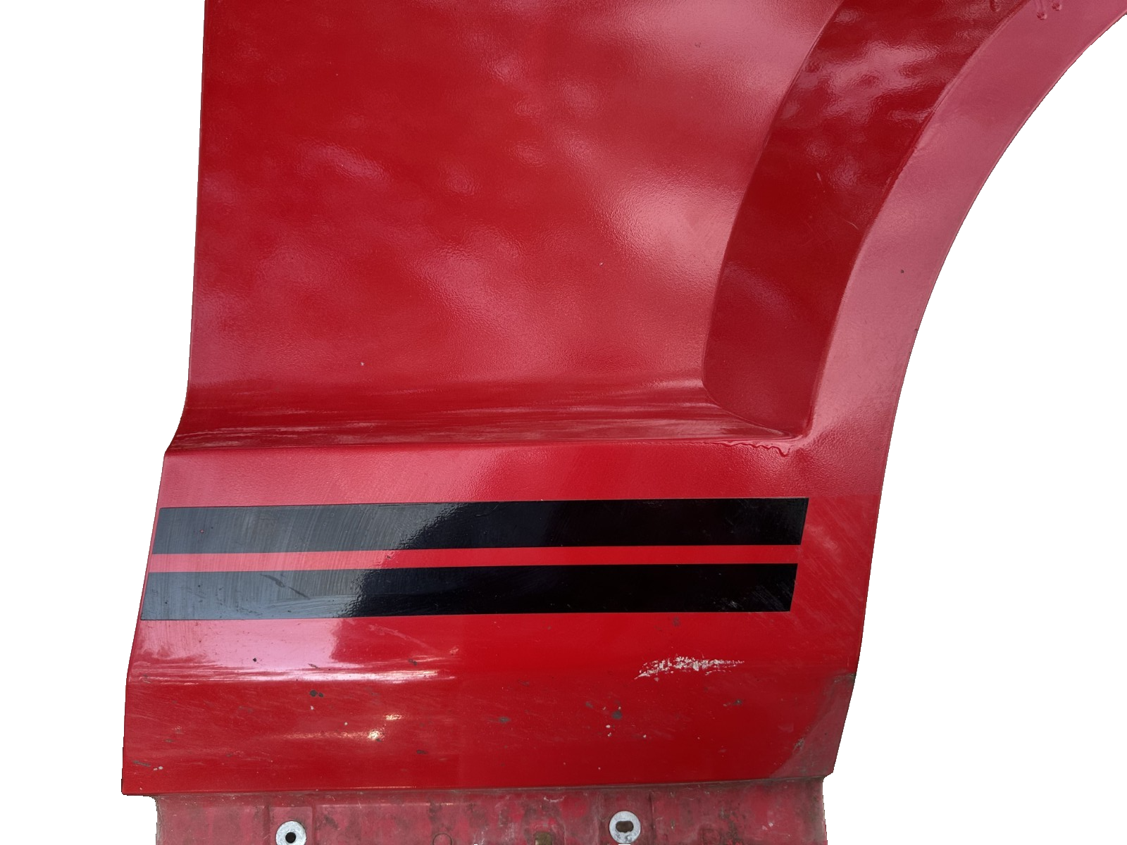 05-09 Ford Mustang Front Passenger Side Base Red Fender W/ Stripe