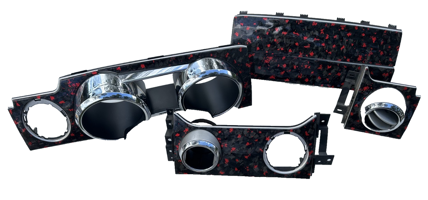 05-09 Ford Mustang Premium Forged Carbon Overlay Dash Trim Bezel Trim Set OEM