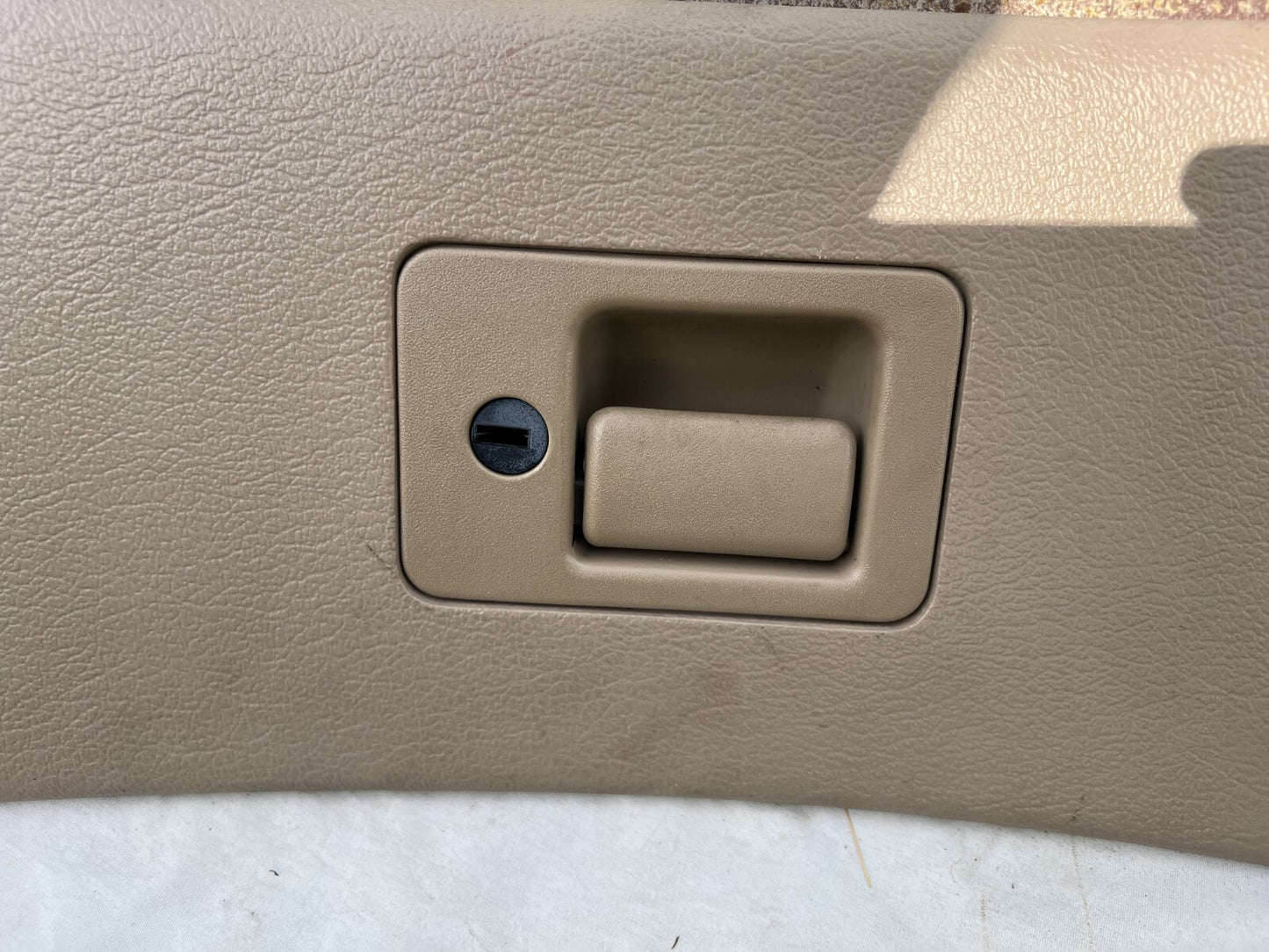 99-04 Ford Mustang Glove Box Medium Parchment Tan OEM