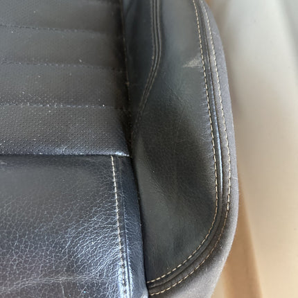 10-14 Mustang V6/GT Passenger Lower Seat Skin Cover Black Leather RH Used