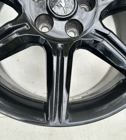 18-21 Ford Mustang Wheel Rim 19x8-1/2 Aluminum 7 Spoke Gloss Black OEM