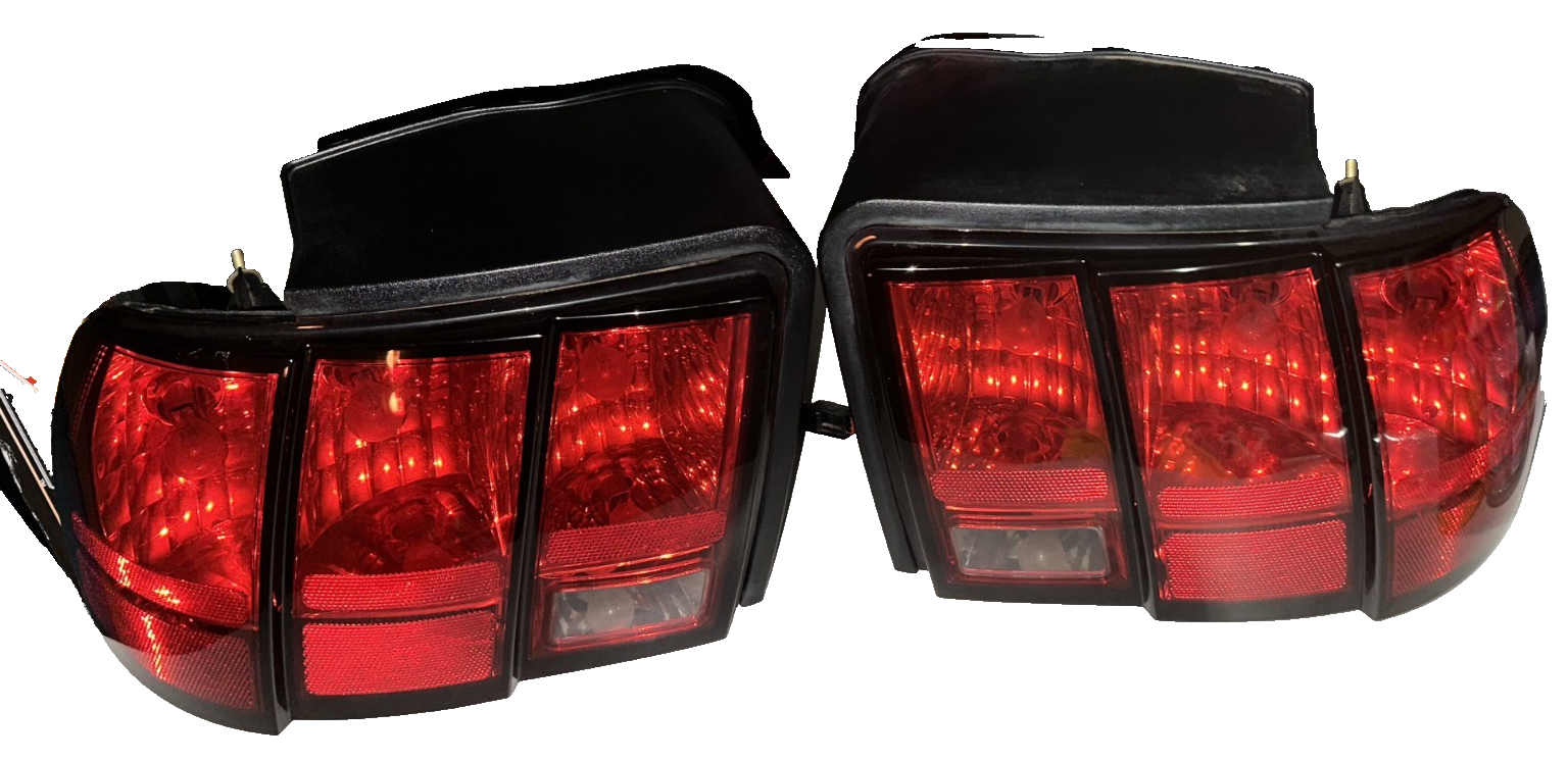 99-04 Ford Mustang Tail Lamps Tail Lights OEM With Bulbs And Wiring