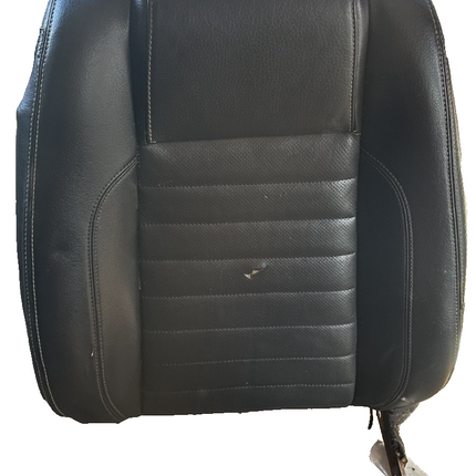 10-14 Ford Mustang Front Right RH Passenger Black Upper Seat Back Leather OEM