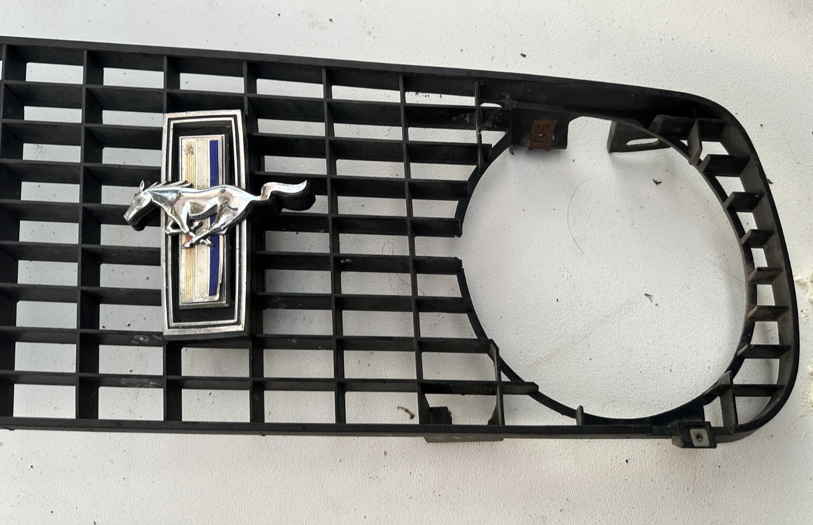 1969 OEM Ford Mustang Grille Black Original Ford W/ Bracket